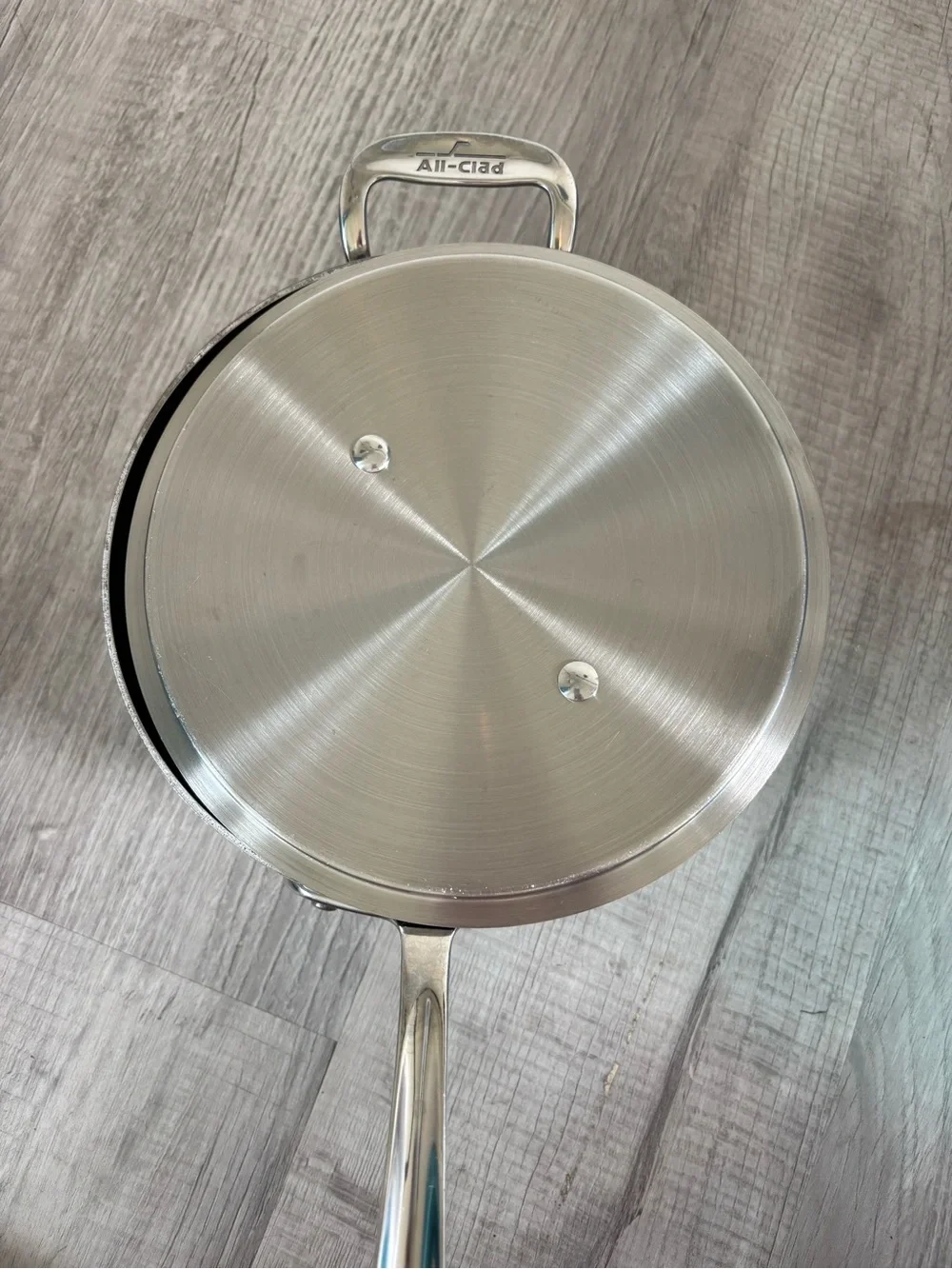 All Clad Stainless Steel Saucepan with Lid